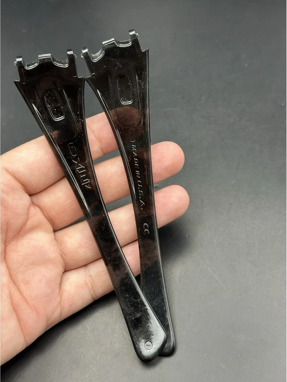 Oakley Antix Polished Black Tortoise OEM Replacement Arms